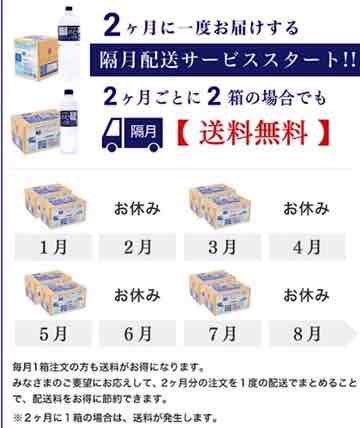 のむシリカの隔月配送サービス